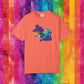 Bespattered Facade Rainbow Ally Gator Colorful LGBTQ+ Pride Premium Unisex Comfort Colors Garment Dyed 100% Cotton T-Shirt