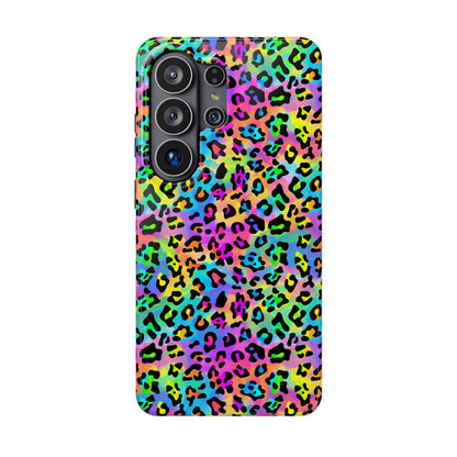 Bespattered Facade Candy Coated Neon Leopard Impact-Resistant Case