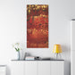 Bespattered Facade Fluid Art Abstract Painting Stretched Matte Canvas Art Prints | Multiple Sizes