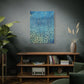 Bespattered Facade Fluid Art Abstract Painting Stretched Matte Canvas Art Prints | Multiple Sizes