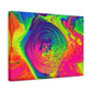 Bespattered Facade Fluid Art Abstract Painting Stretched Matte Canvas Art Prints | Multiple Sizes