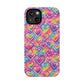 Bespattered Facade Rainbow Graffiti Hearts Impact-Resistant Case