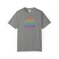 Bespattered Facade Rainbow Brain Line Art Premium Unisex Comfort Colors Garment Dyed 100% Cotton T-Shirt