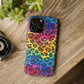 Bespattered Facade Rainbow Watercolor Leopard MagSafe Tough Case