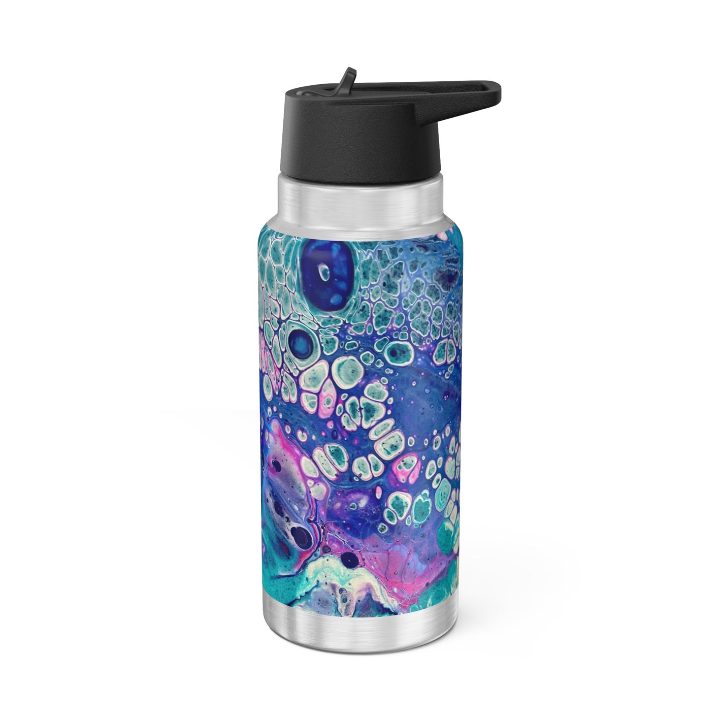 Bespattered Facade Galaxy Insulated Gator Flip-Top Stainless-Steel Tumbler 32oz