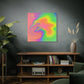 Bespattered Facade Fluid Art Abstract Painting Stretched Matte Canvas Art Prints | Multiple Sizes