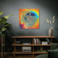 Bespattered Facade Fluid Art Abstract Painting Stretched Matte Canvas Art Prints | Multiple Sizes