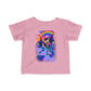 Bespattered Facade Rainbow Eat the Rich Orcas Colorful Retro Infant Fine Jersey Tee