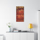 Bespattered Facade Fluid Art Abstract Painting Stretched Matte Canvas Art Prints | Multiple Sizes