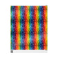 Bespattered Facade Rainbow Brushstrokes Wrapping Paper | Three Sizes | Glossy or Matte