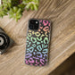 Bespattered Facade Pastel Rainbow Leopard Clear Case