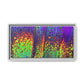 Bespattered Facade Neon Lava Framed Canvas Art Print | 3 Frame Colors | Multiple Sizes