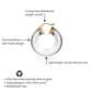 Clear Chunky V-Hoop Earrings