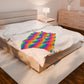 Bespattered Facade Windswept Rainbows Velveteen Plush Blanket | 3 Sizes