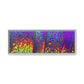 Bespattered Facade Neon Lava Framed Canvas Art Print | 3 Frame Colors | Multiple Sizes