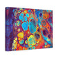 Bespattered Facade Fluid Art Abstract Painting Stretched Matte Canvas Art Prints | Multiple Sizes
