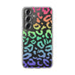 Bespattered Facade Bright Rainbow Leopard Clear Case