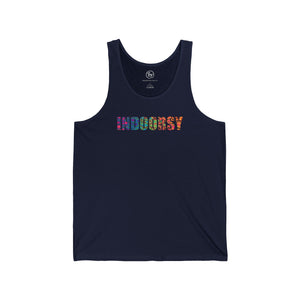 Bespattered Facade Indoorsy Unisex Jersey Tank