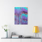 Bespattered Facade Fluid Art Abstract Painting Stretched Matte Canvas Art Prints | Multiple Sizes