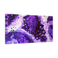 Bespattered Facade Purple Haze Stretched Matte Canvas Art Prints | Multiple Sizes