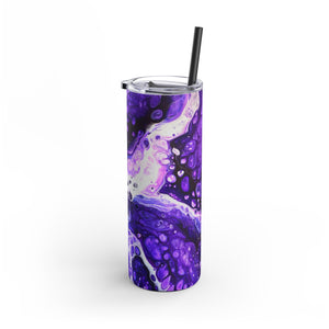 Bespattered Facade Purple Haze Maars Maker Skinny Matte Tumbler 20oz