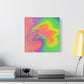 Bespattered Facade Fluid Art Abstract Painting Stretched Matte Canvas Art Prints | Multiple Sizes