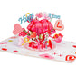 XOXO Hugs & Kisses Pop-Up Valentine’s Day Pop Up Card