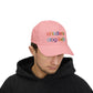 Childless Dog Lady Rainbow Embroidered Classic Cap (10 Hat Colors)