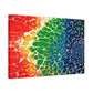 Bespattered Facade Rainbow Seaside Stretched Matte Canvas Art Prints | Multiple Sizes