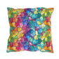 Bespattered Facade Rainbow Mosaic UV-Resistant Outdoor Pillows | 4 Sizes