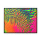 Bespattered Facade Neon Puddle Framed Canvas Art Print | 3 Frame Colors | Multiple Sizes