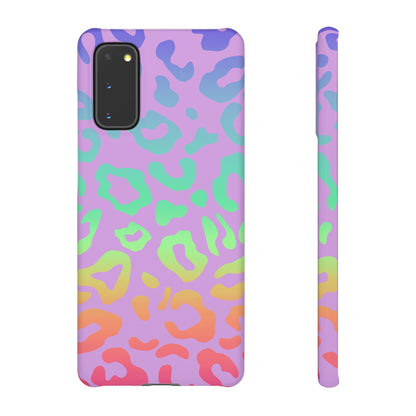 Bespattered Facade Rainbow Leopard Snap Case