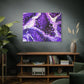 Bespattered Facade Purple Haze Stretched Matte Canvas Art Prints | Multiple Sizes