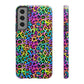 Bespattered Facade Candy Coated Neon Leopard Impact-Resistant Case