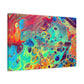 Bespattered Facade Rainbow Rings Stretched Matte Canvas Art Prints | Multiple Sizes