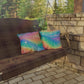 Bespattered Facade Rainbow Skies UV-Resistant Outdoor Pillows | 4 Sizes