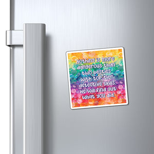 Bespattered Facade "Bestie Detective Agency" Refrigerator Magnet