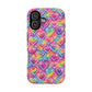 Bespattered Facade Rainbow Graffiti Hearts Impact-Resistant Case