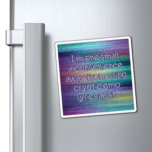Bespattered Facade "Cryptic Emo Lyrics" Refrigerator Magnet