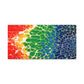 Bespattered Facade Rainbow Seaside Stretched Matte Canvas Art Prints | Multiple Sizes