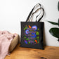 Bespattered Facade "Strong Women Scare Weak Men" Floral Canvas Tote Bag Reusable Carryall