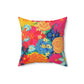 Bespattered Facade Bold Florals Square Throw Pillow | 4 Sizes