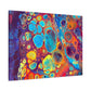 Bespattered Facade Fluid Art Abstract Painting Stretched Matte Canvas Art Prints | Multiple Sizes