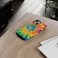 Bespattered Facade Rainbow Tie Dye Tough Case