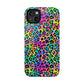 Bespattered Facade Candy Coated Neon Leopard Impact-Resistant Case
