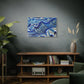Bespattered Facade Fluid Art Abstract Painting Stretched Matte Canvas Art Prints | Multiple Sizes