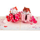 Love Cat Mugs Pop Up Card- 5" x 7"