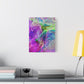 Bespattered Facade Resin Petri Macro Photograph Stretched Matte Canvas Art Prints | Multiple Sizes
