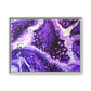 Bespattered Facade Purple Haze Framed Canvas Art Print | 3 Frame Colors | Multiple Sizes