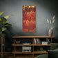 Bespattered Facade Fluid Art Abstract Painting Stretched Matte Canvas Art Prints | Multiple Sizes